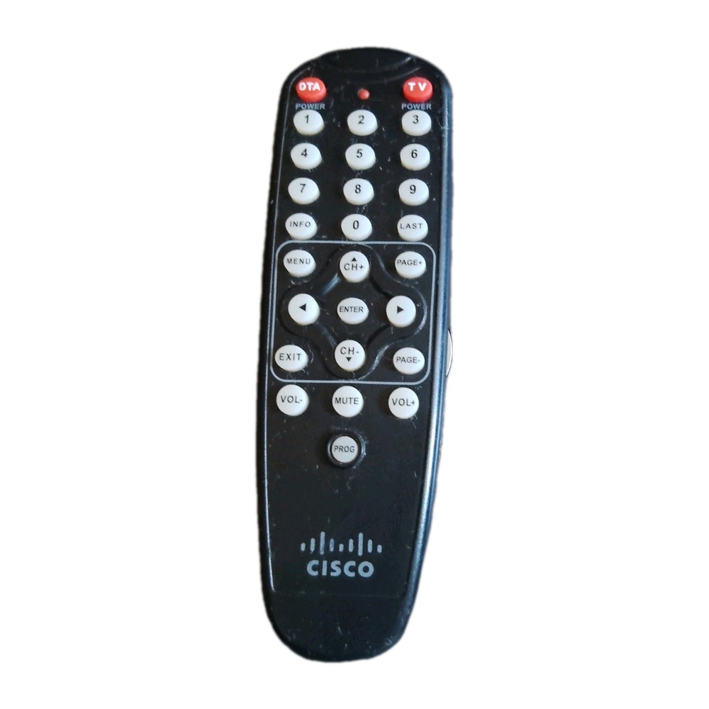 Cisco Receiver Remote Control Black HDA-RF2.2 OEM Replacement Tested
